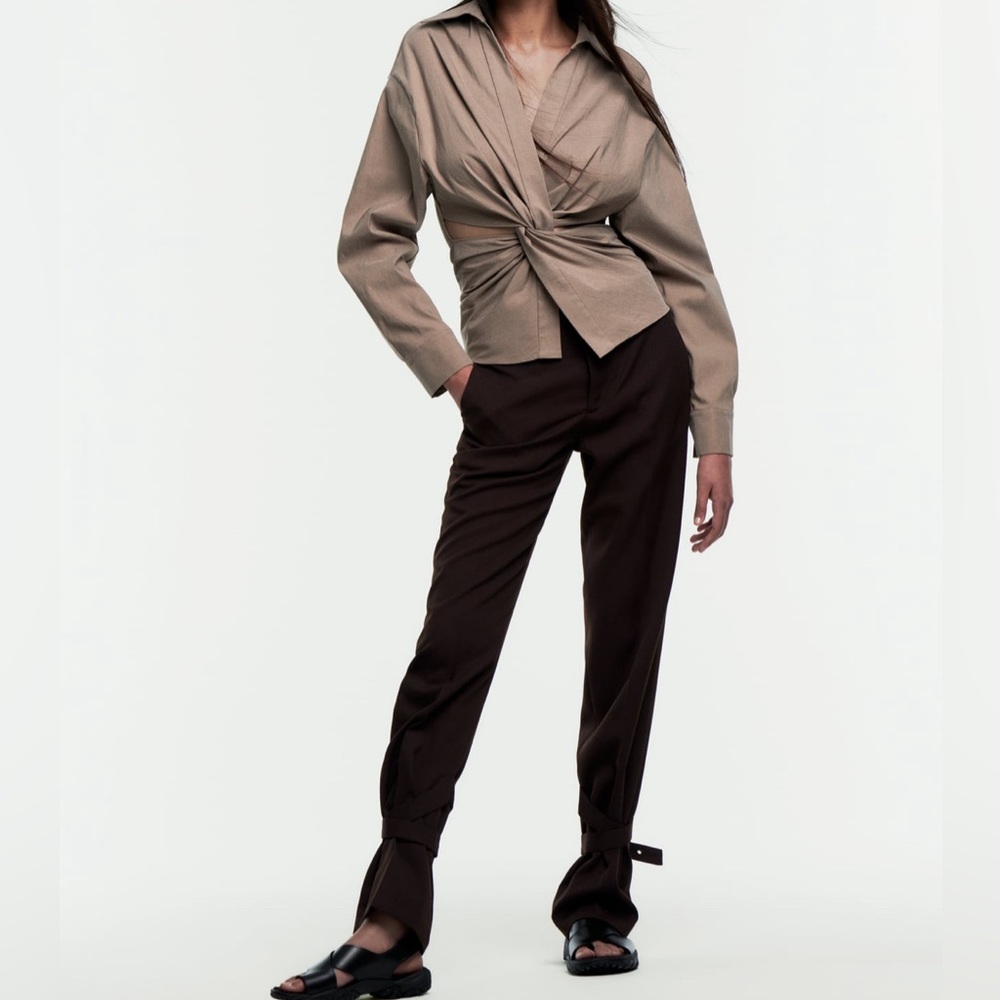 Cut-out shirt from Zara